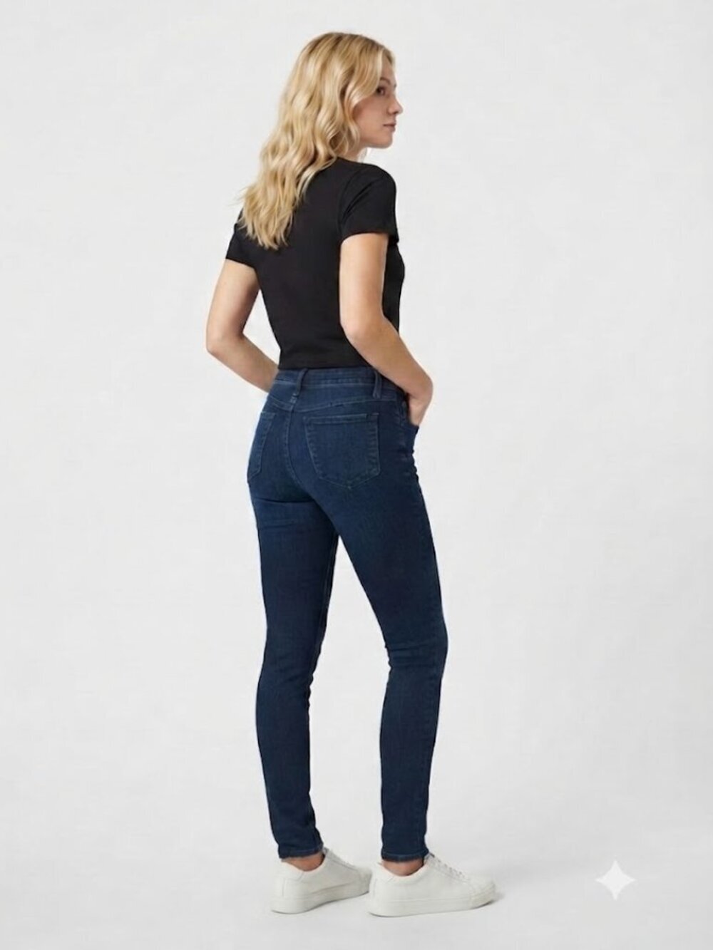 Prana Sienna Stretch Skinny Jeans Deep Blue Organic Cotton Size 2/26 NWT - Picture 2 of 9